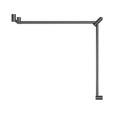 An image of Nero Tapware Mecca Care 32mm DDA Accessible Toilet Grab Rail Set 90 Degree Continuous 600X1065X1025mm Gun Metal