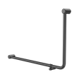 An image of Nero Tapware Mecca Care 32mm DDA Accessible Toilet 90 Degree Bent Tube Grab Rail 600X1000mm Gun Metal