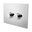 An image of Nero Tapware Mecca Care Raised Disabled Care Pneumatic Flush Buttons Plate DDA Accessible Toilet Compliant Chrome