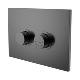 An image of Nero Tapware Mecca Care Raised Disabled Care Pneumatic Flush Buttons Plate DDA Accessible Toilet Compliant Gun Metal