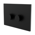An image of Nero Tapware Mecca Care Raised Disabled Care Pneumatic Flush Buttons Plate DDA Accessible Toilet Compliant Matte Black
