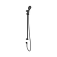 An image of Nero Tapware Mecca Care 25mm Grab Rail And Adjustable Shower Rail Set 900mm Matte Black