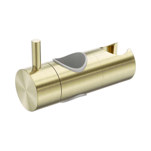 An image of Nero Tapware Slider For Mecca Care 25mm Grab Rail And Adjustable Shower Rail Set 900mm Brushed Gold