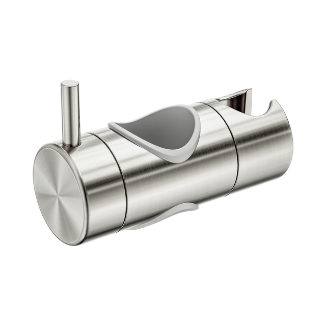 An image of Nero Tapware Slider For Mecca Care 32mm Grab Rail Shower Rail Set Brushed Nickel