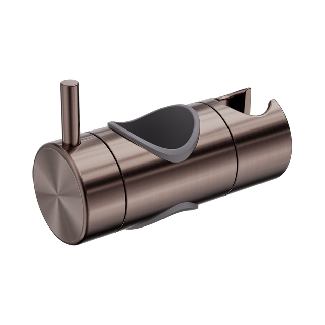 An image of Nero Tapware Slider For Mecca Care 32mm Grab Rail Shower Rail Set Brushed Bronze