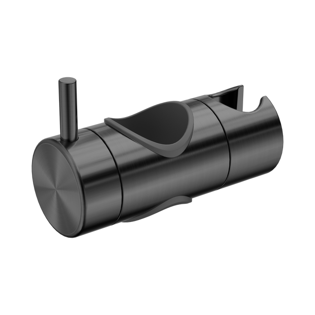 An image of Nero Tapware Slider For Mecca Care 32mm Grab Rail Shower Rail Set Gun Metal
