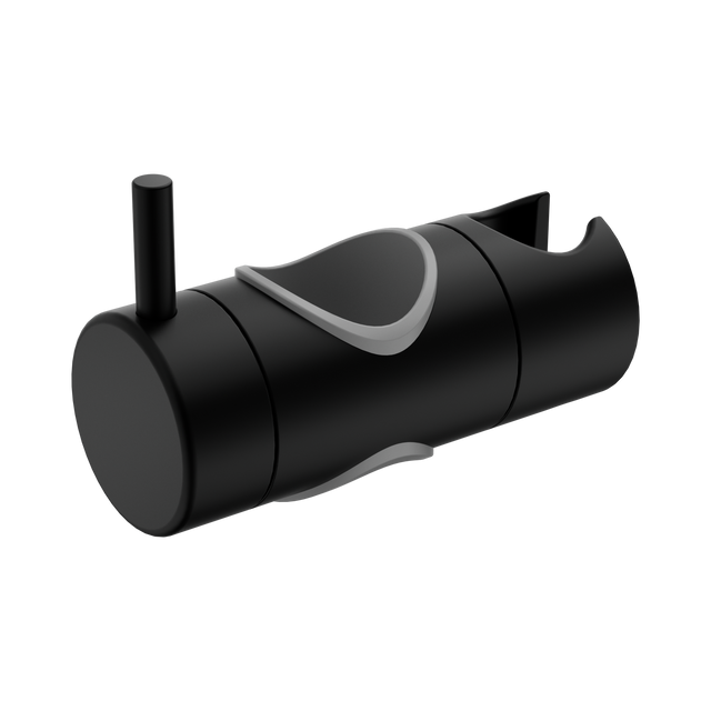 An image of Nero Tapware Slider For Mecca Care 32mm Grab Rail Shower Rail Set Matte Black