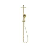 An image of Nero Tapware Mecca Care 25mm Grab Rail 900mm Twin Shower Set Brushed Gold