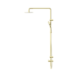 An image of Nero Tapware Mecca Care 25mm Grab Rail 900mm Twin Shower Set Brushed Gold