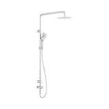 An image of Nero Tapware Mecca Care 25mm Grab Rail 900mm Twin Shower Set Brushed Nickel