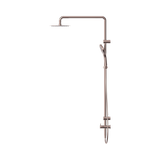 An image of Nero Tapware Mecca Care 25mm Grab Rail 900mm Twin Shower Set Brushed Bronze