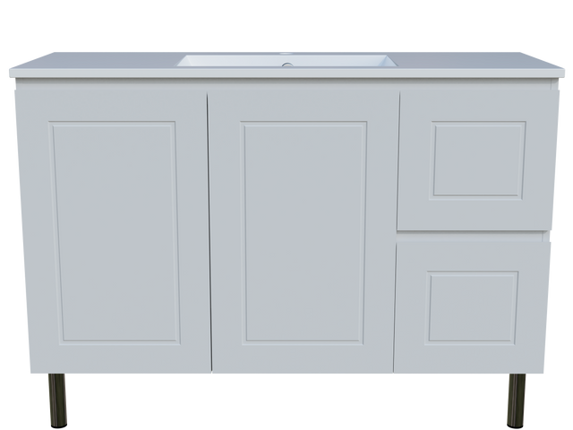 Nevada Classic Vanity 1200mm Centre Bowl Alpha Top On Legs (NVC-V-1200-C-APH-L)
