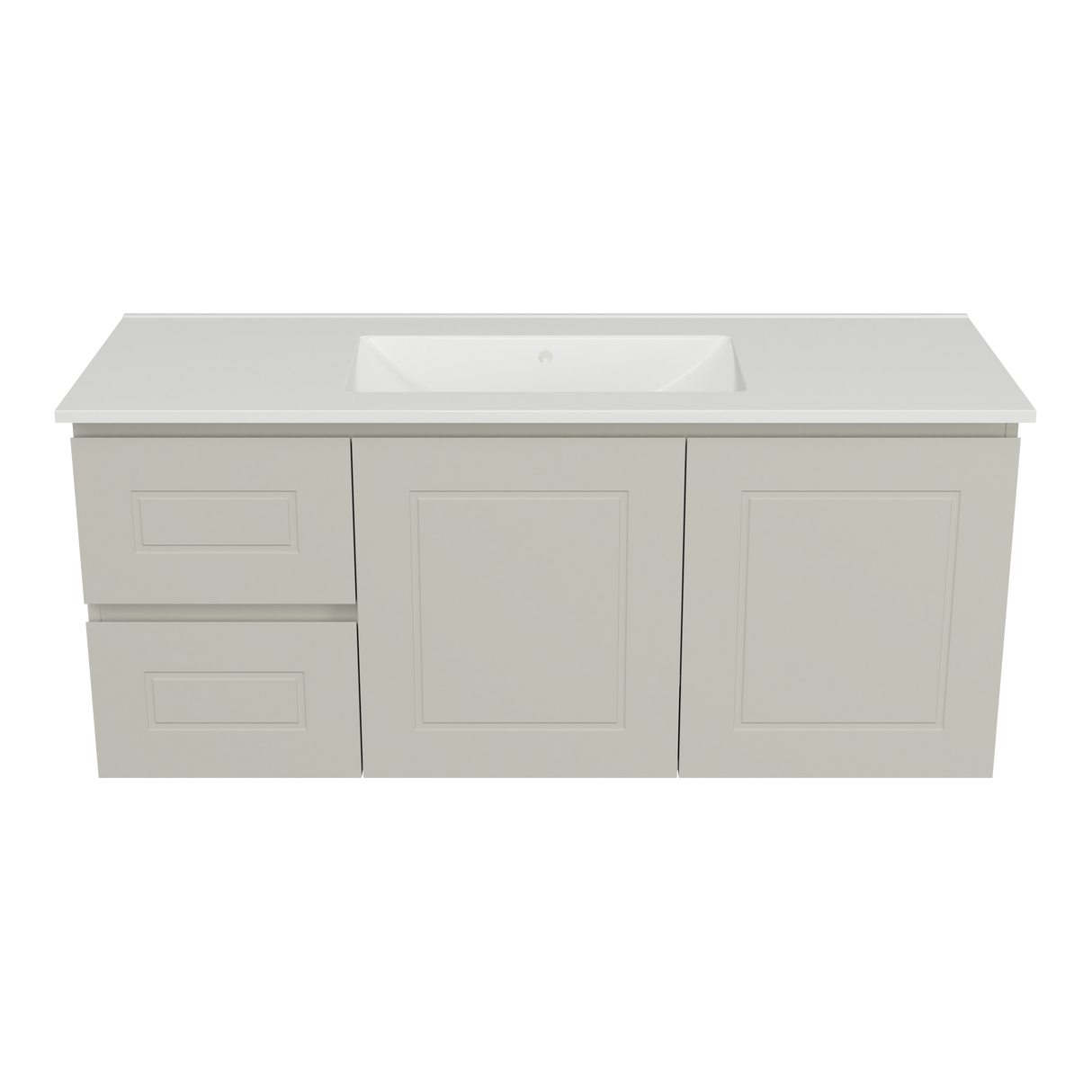 Nevada Classic Vanity 1200mm Centre Bowl Alpha Top Wall hung (NVC-V-1200-C-APH-W)