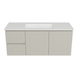 Nevada Classic Vanity 1200mm Centre Bowl Alpha Top Wall hung (NVC-V-1200-C-APH-W)