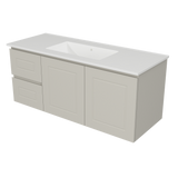Nevada Classic Vanity 1200mm Centre Bowl Alpha Top Wall hung (NVC-V-1200-C-APH-W)