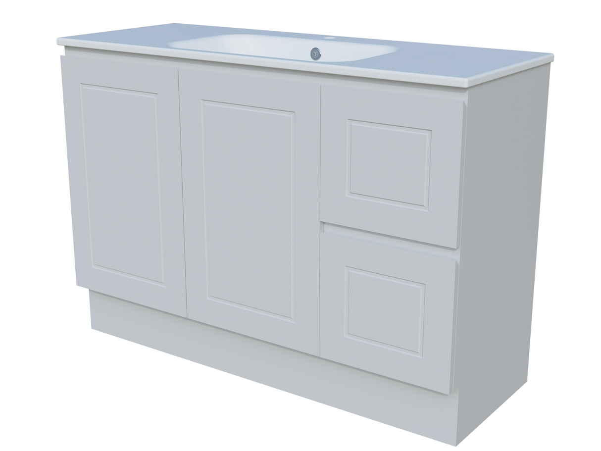 Nevada Classic Vanity 1200mm Centre Bowl Haven Top Floor standing (NVC-V-1200-C-HVN-F)