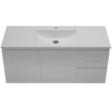 Nevada Classic Vanity 1200mm Centre Bowl Regal Top Wall hung (NVC-V-1200-C-REG-W)