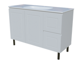 Nevada Classic Vanity 1200mm Centre Bowl Stadium Top On Legs (NVC-V-1200-C-STD-L)