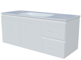 Nevada Classic Vanity 1200mm Centre Bowl Stadium Top Wall hung (NVC-V-1200-C-STD-W)