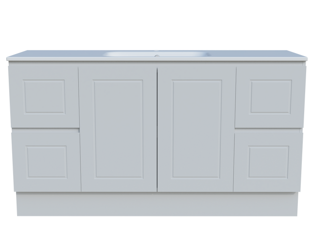 Nevada Classic Vanity 1500mm Centre Bowl Haven Top Floor standing (NVC-V-1500-C-HVN-F)