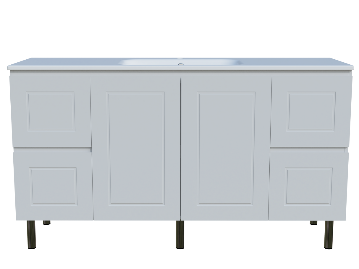 Nevada Classic Vanity 1500mm Centre Bowl Haven Top On Legs (NVC-V-1500-C-HVN-L)