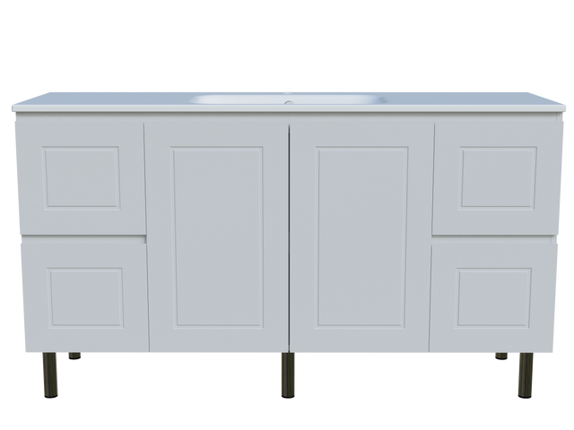 Nevada Classic Vanity 1500mm Centre Bowl Haven Top On Legs (NVC-V-1500-C-HVN-L)