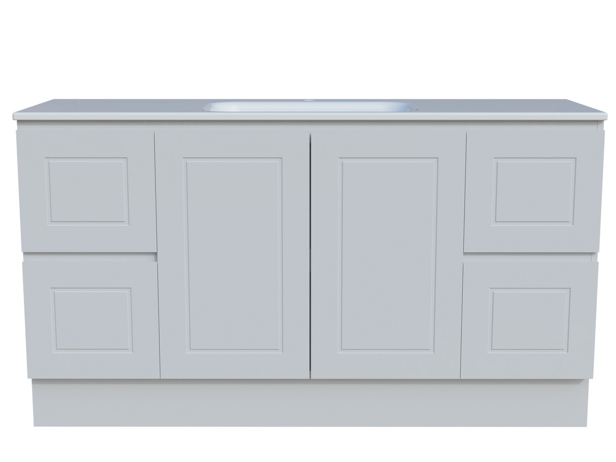 Nevada Classic Vanity 1500mm Centre Bowl Stadium Top Floor standing (NVC-V-1500-C-STD-F)