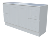 Nevada Classic Vanity 1500mm Centre Bowl Stadium Top Floor standing (NVC-V-1500-C-STD-F)