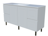 Nevada Classic Vanity 1500mm Centre Bowl Stadium Top On Legs (NVC-V-1500-C-STD-L)