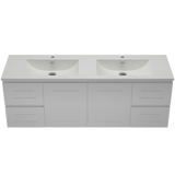 Nevada Classic Vanity 1500mm Double Bowl Alpha Top Wall hung (NVC-V-1500-D-APH-W)