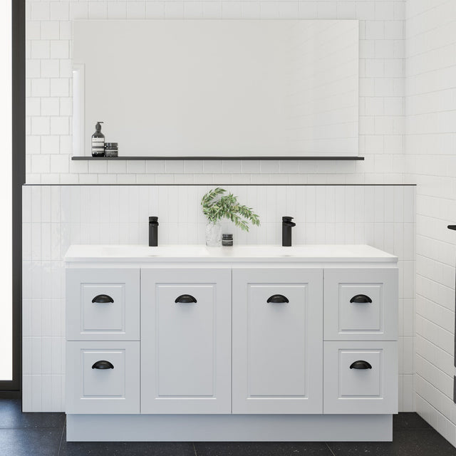 Nevada Classic Vanity 1500mm Double Bowl Regal Top Floor standing (NVC-V-1500-D-REG-F)