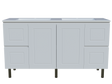 Nevada Classic Vanity 1500mm Double Bowl Regal Top On Legs (NVC-V-1500-D-REG-L)