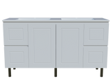 Nevada Classic Vanity 1500mm Double Bowl Regal Top On Legs (NVC-V-1500-D-REG-L)