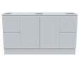 Nevada Classic Vanity 1500mm Double Bowl Stadium Top Floor standing (NVC-V-1500-D-STD-F)