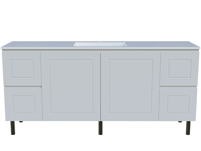 Nevada Classic Vanity 1800mm Centre Bowl Regal Top On Legs (NVC-V-1800-C-REG-L)