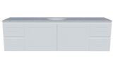 Nevada Classic Vanity 1800mm Centre White Gloss Under Counter Basin SilkSurface Top Wall hung (NVC-V-1800-C-SSU-W)