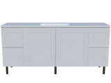 Nevada Classic Vanity 1800mm Centre Bowl Stadium Top On Legs (NVC-V-1800-C-STD-L)