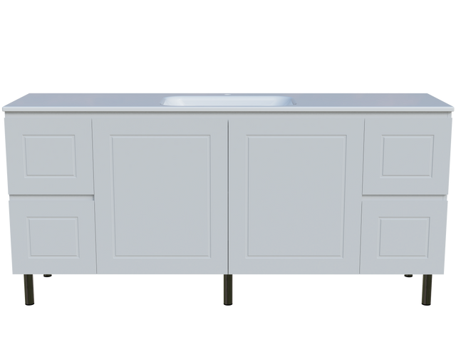 Nevada Classic Vanity 1800mm Centre Bowl Stadium Top On Legs (NVC-V-1800-C-STD-L)