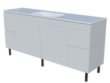 Nevada Classic Vanity 1800mm Centre Bowl Stadium Top On Legs (NVC-V-1800-C-STD-L)