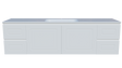 Nevada Classic Vanity 1800mm Centre Bowl Stadium Top Wall hung (NVC-V-1800-C-STD-W)