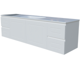 Nevada Classic Vanity 1800mm Centre Bowl Stadium Top Wall hung (NVC-V-1800-C-STD-W)