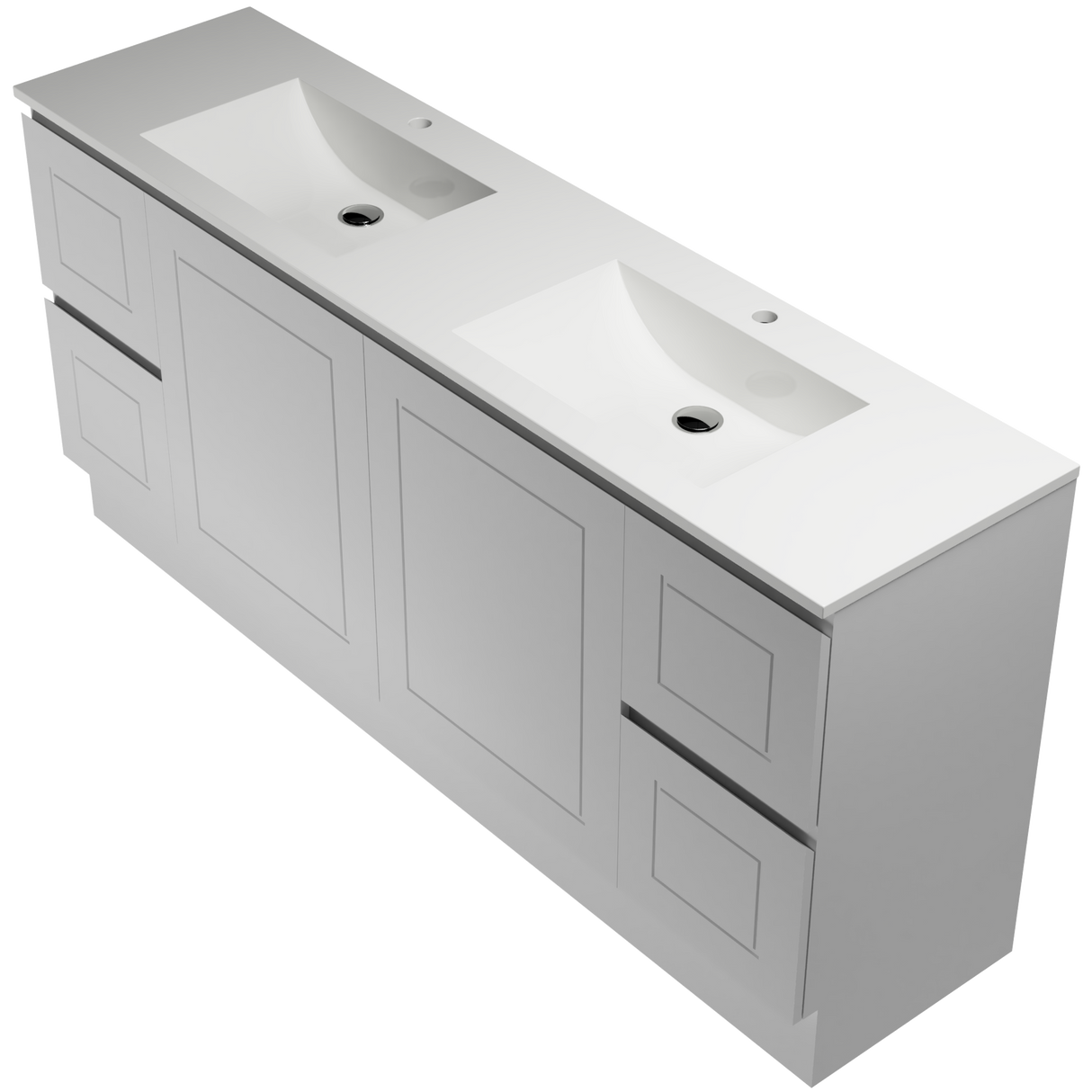 Nevada Classic Vanity 1800mm Double Bowl Regal Top Floor standing (NVC-V-1800-D-REG-F)