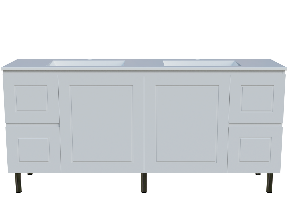 Nevada Classic Vanity 1800mm Double Bowl Regal Top On Legs (NVC-V-1800-D-REG-L)
