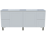 Nevada Classic Vanity 1800mm Double Bowl Regal Top On Legs (NVC-V-1800-D-REG-L)