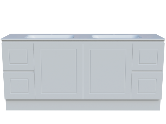 Nevada Classic Vanity 1800mm Double Bowl Stadium Top Floor standing (NVC-V-1800-D-STD-F)