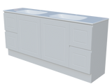 Nevada Classic Vanity 1800mm Double Bowl Stadium Top Floor standing (NVC-V-1800-D-STD-F)