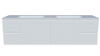 Nevada Classic Vanity 1800mm Double Bowl Stadium Top Wall hung (NVC-V-1800-D-STD-W)