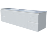 Nevada Classic Vanity 1800mm Double Bowl Stadium Top Wall hung (NVC-V-1800-D-STD-W)