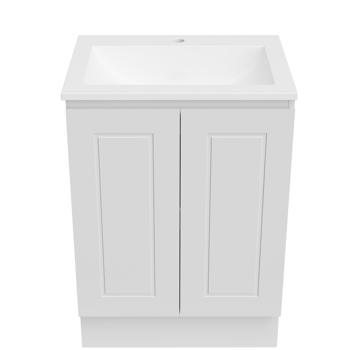 Nevada Classic Vanity 600mm Centre Bowl Regal Top Floor standing (NVC-V-600-C-REG-F)
