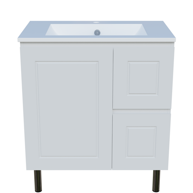 Nevada Classic Vanity 750mm Centre Bowl Alpha Top On Legs (NVC-V-750-C-APH-L)